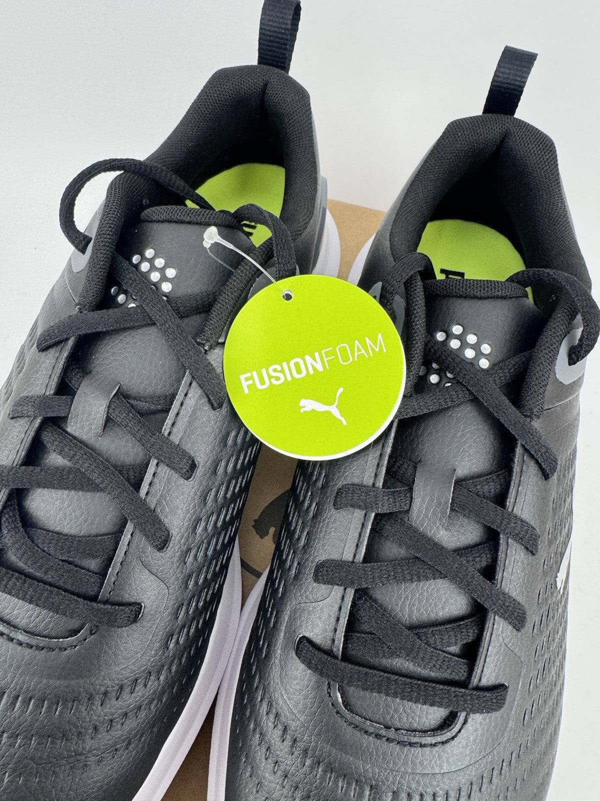 Puma Fusion Plus Spiked Golf Shoes Men's Size UK 9.5 Black Waterproof/320304