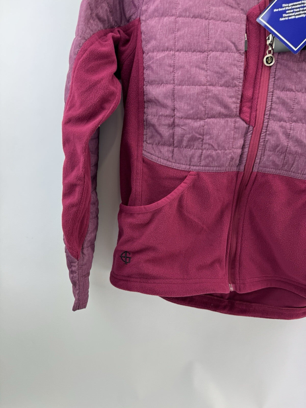 Island Green Women’s Jacket Thermal Lightly Padded UK 12 /Burgundy /New /218181