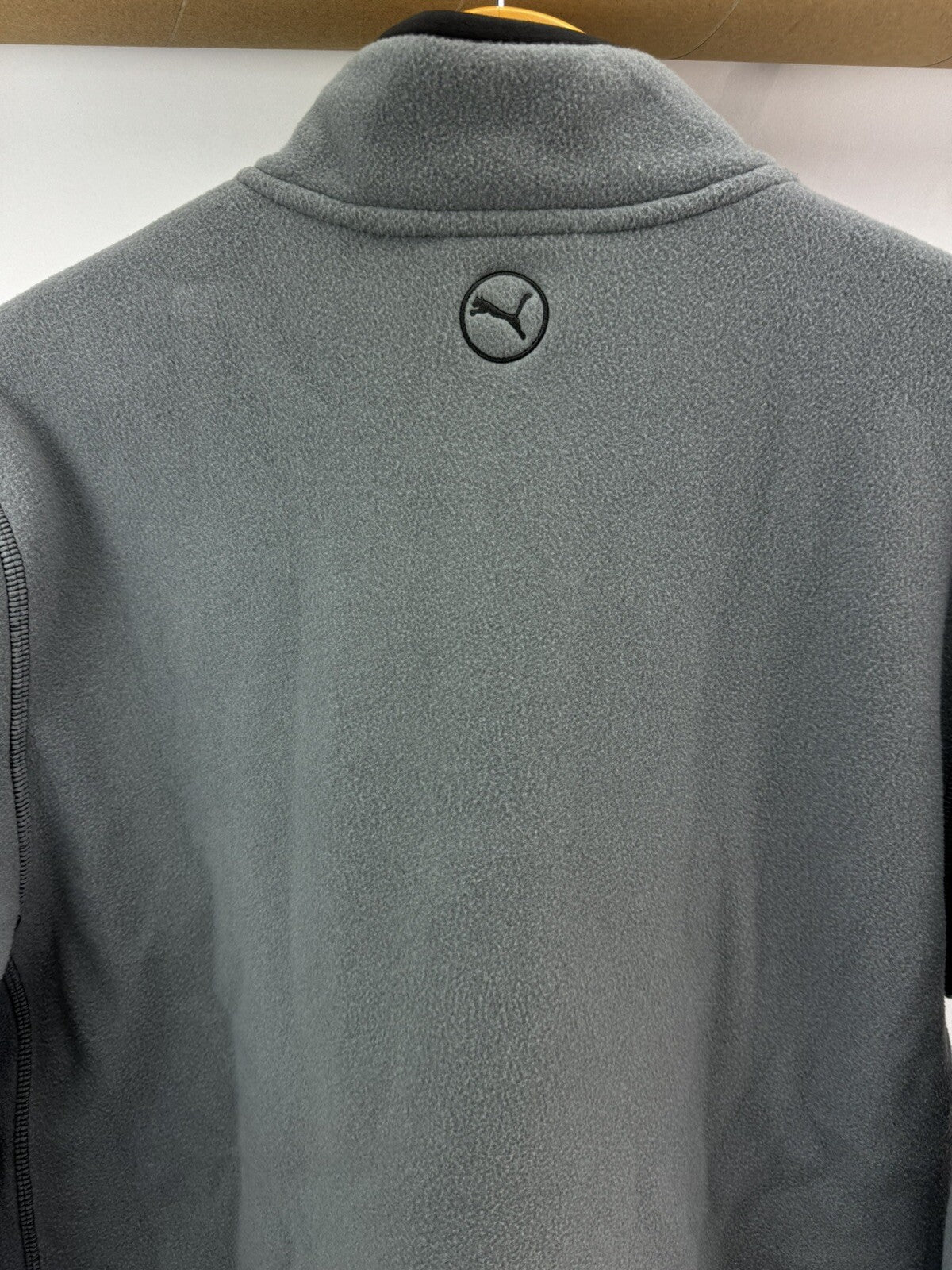 Puma Golf Fleece Pullover 1/4 Zip UK Large /Grey/Black /New /2633510