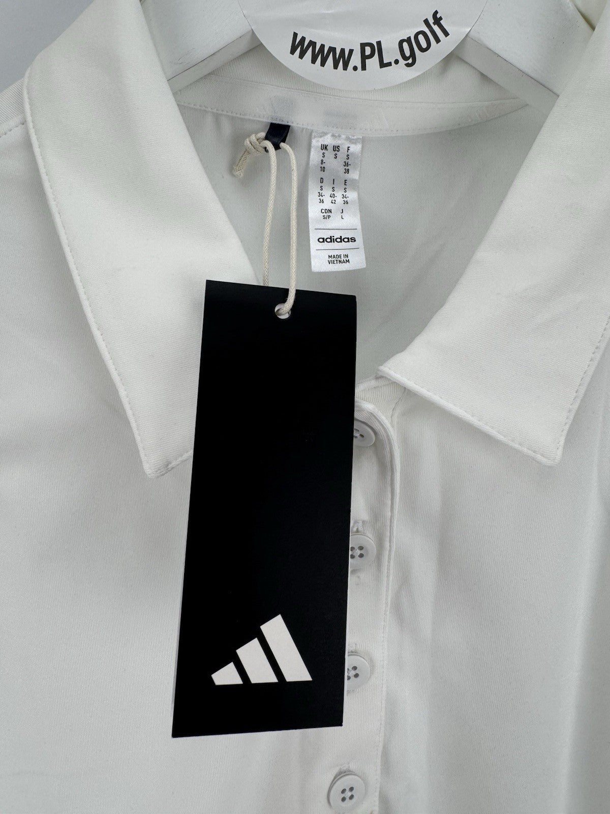 adidas Ultimate365 Women’s Golf White Sleeveless Polo Shirt Size Small/ 318124