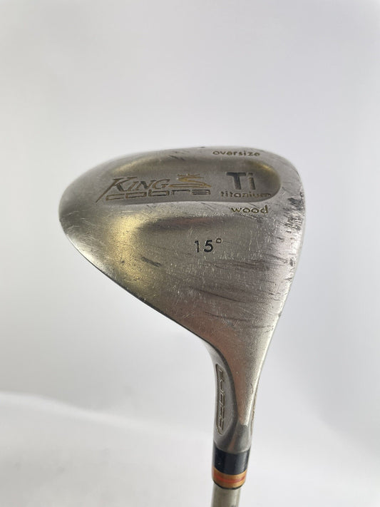 King Cobra 3 Wood 15* Oversize Stiff Graphite /Right Handed /New Grip /70850