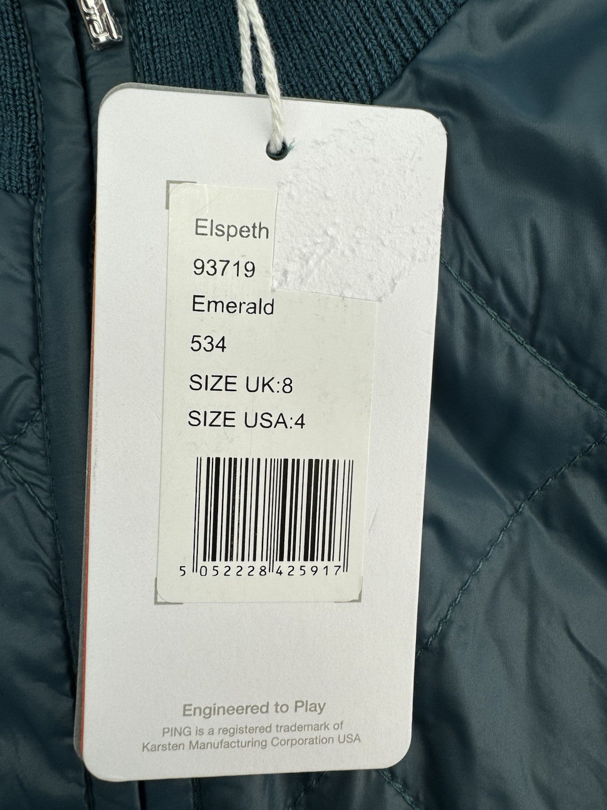 Ping Golf Ladies Jacket Elspeth Hybrid Sweater Full Zip UK 8 /New /3081311