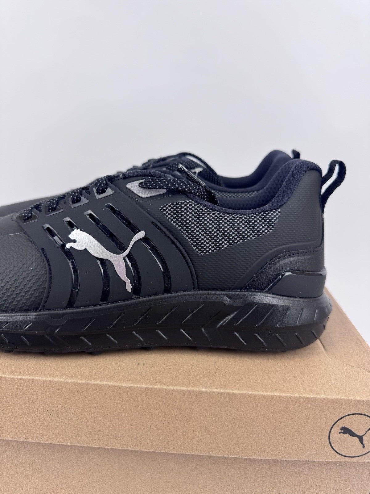 Puma Ignite Elevate 2 Tour Men's Golf Shoes Size UK 10.5 Black Waterproof/319201