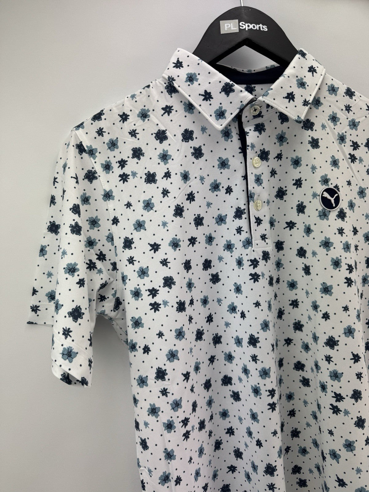 Men’s Puma Cloudspun Floral Golf Polo UK Size Small/ Brand New/ 311162