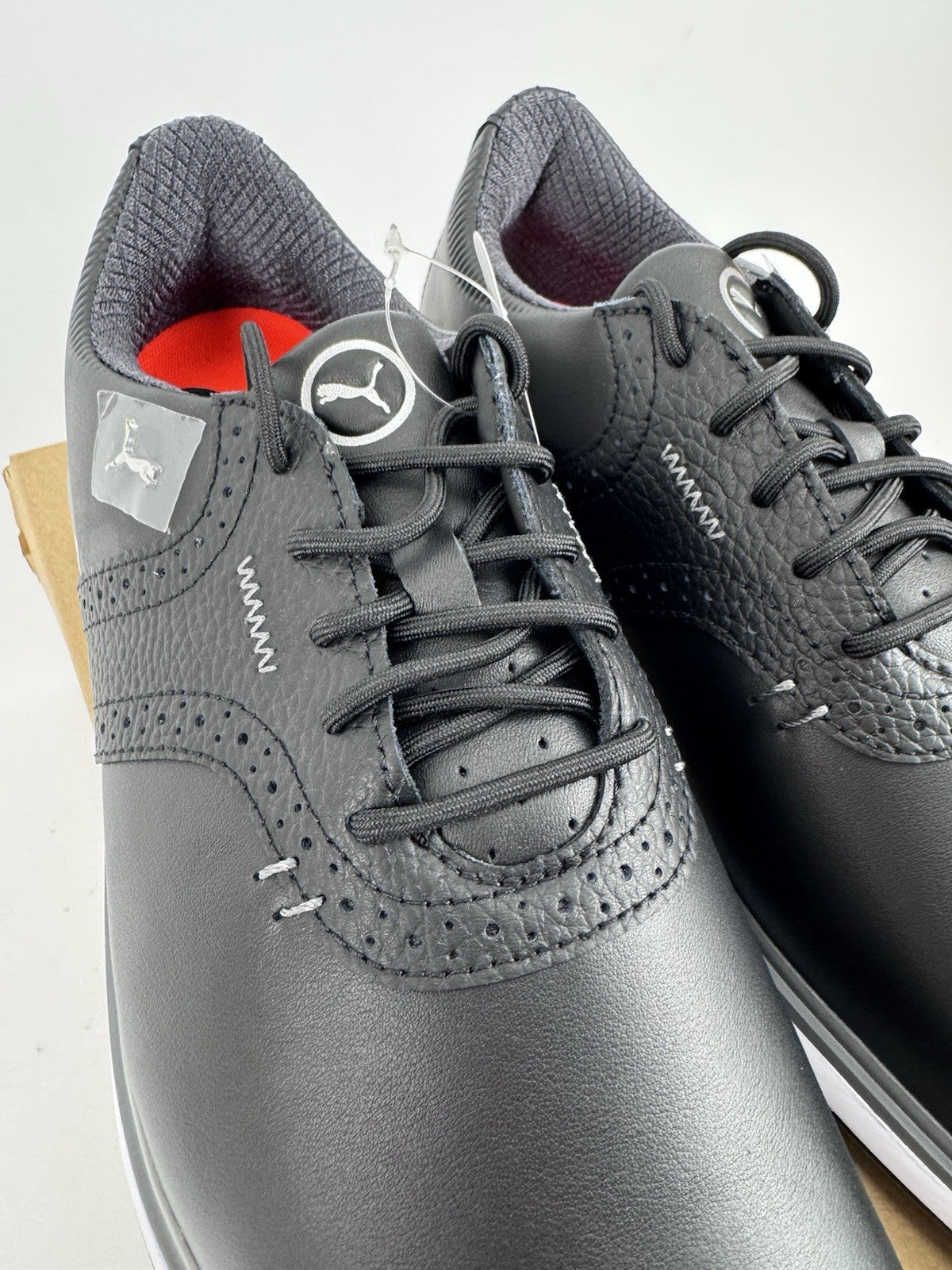Puma Avant Golf Shoes Men's Size UK 7.5 Waterproof Black Premium/318445
