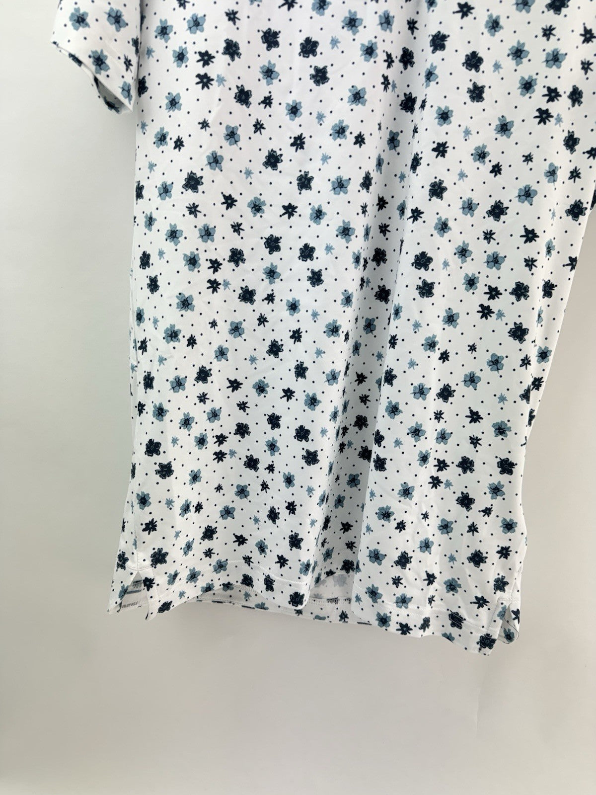 Puma Golf Mens Polo Shirt Cloudspun Floral UK Small /White/Navy /New /252822