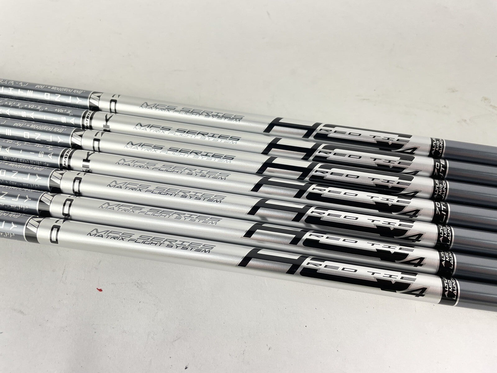 Matrix Ozik Iron Shaft Set Red Tie (7) Lite Senior Graphite Q4 42” /New /138020