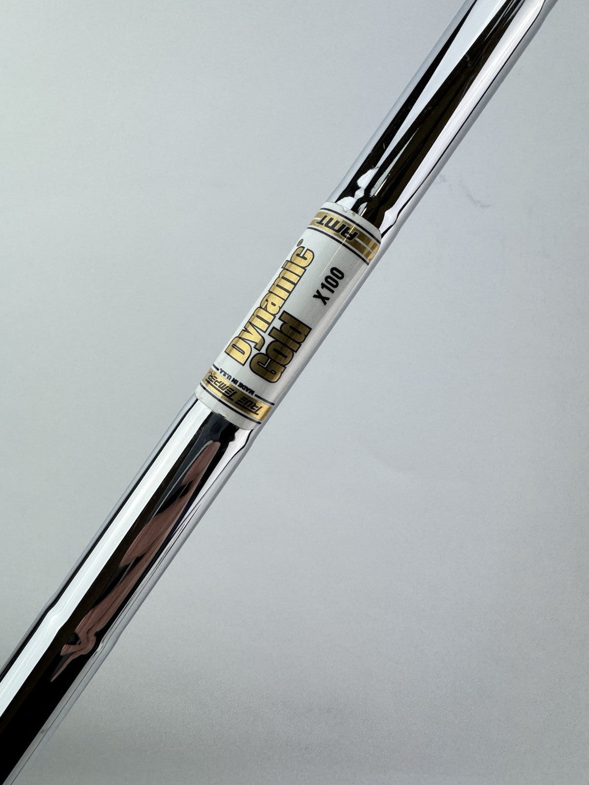 Dynamic Gold AMT Iron Shaft X100 Extra Stiff Steel 35.5 /0.355 Tapered /234022