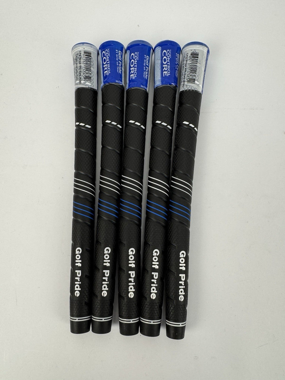 Golf Pride CP2 Wrap Golf Grips (5) Men’s Standard /Black/Blue /New /345041