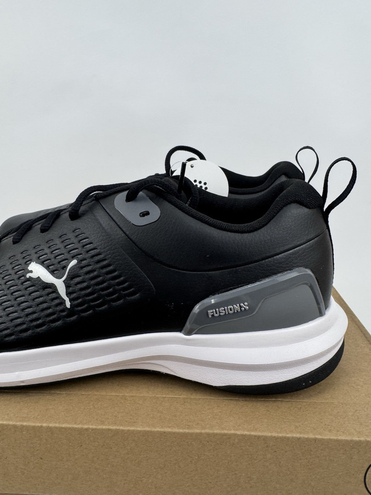 Puma Fusion Plus Spiked Golf Shoes Men's Size UK 12 Black Waterproof/320281