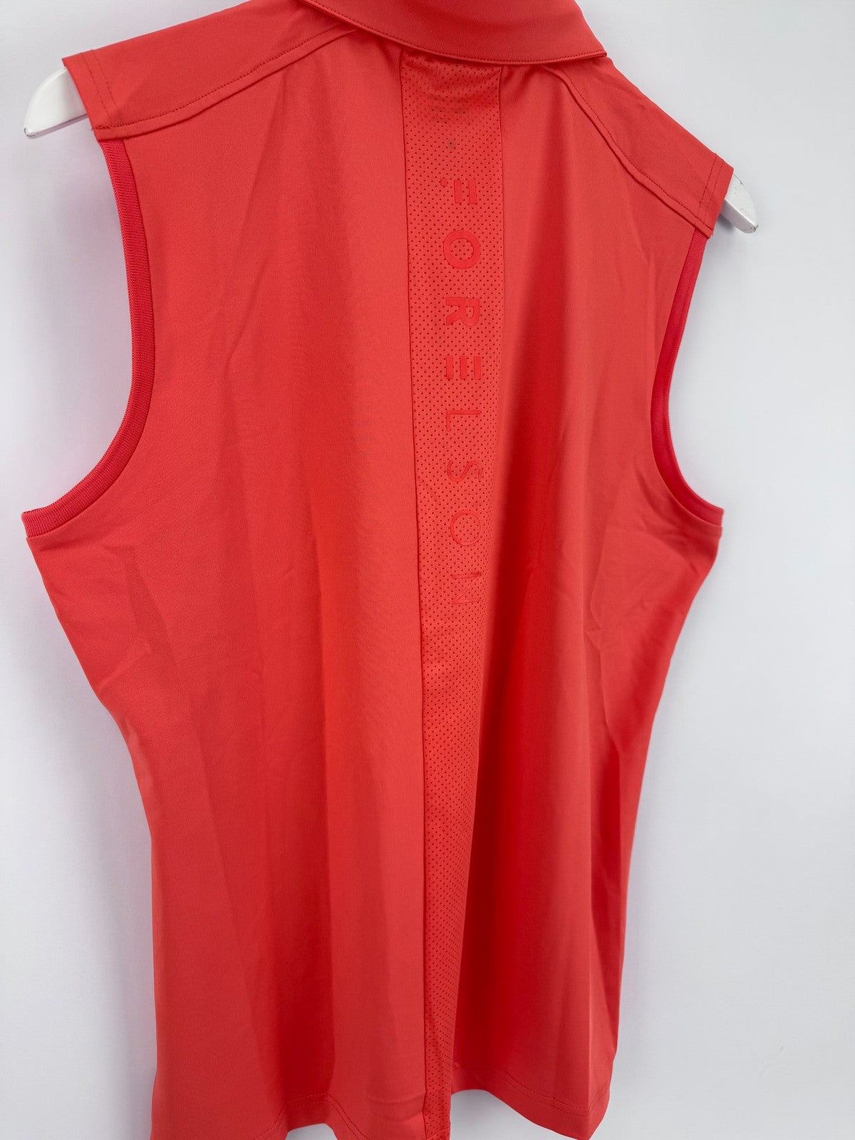 Forelson Stow Sleeveless Polo Women's XL Coral Golf Shirt Athletic Active/317969