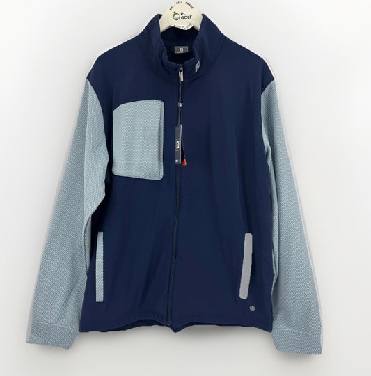 FootJoy Thermoseries Hybrid Jacket Men's Small Navy Grey Wind Resistant/336160