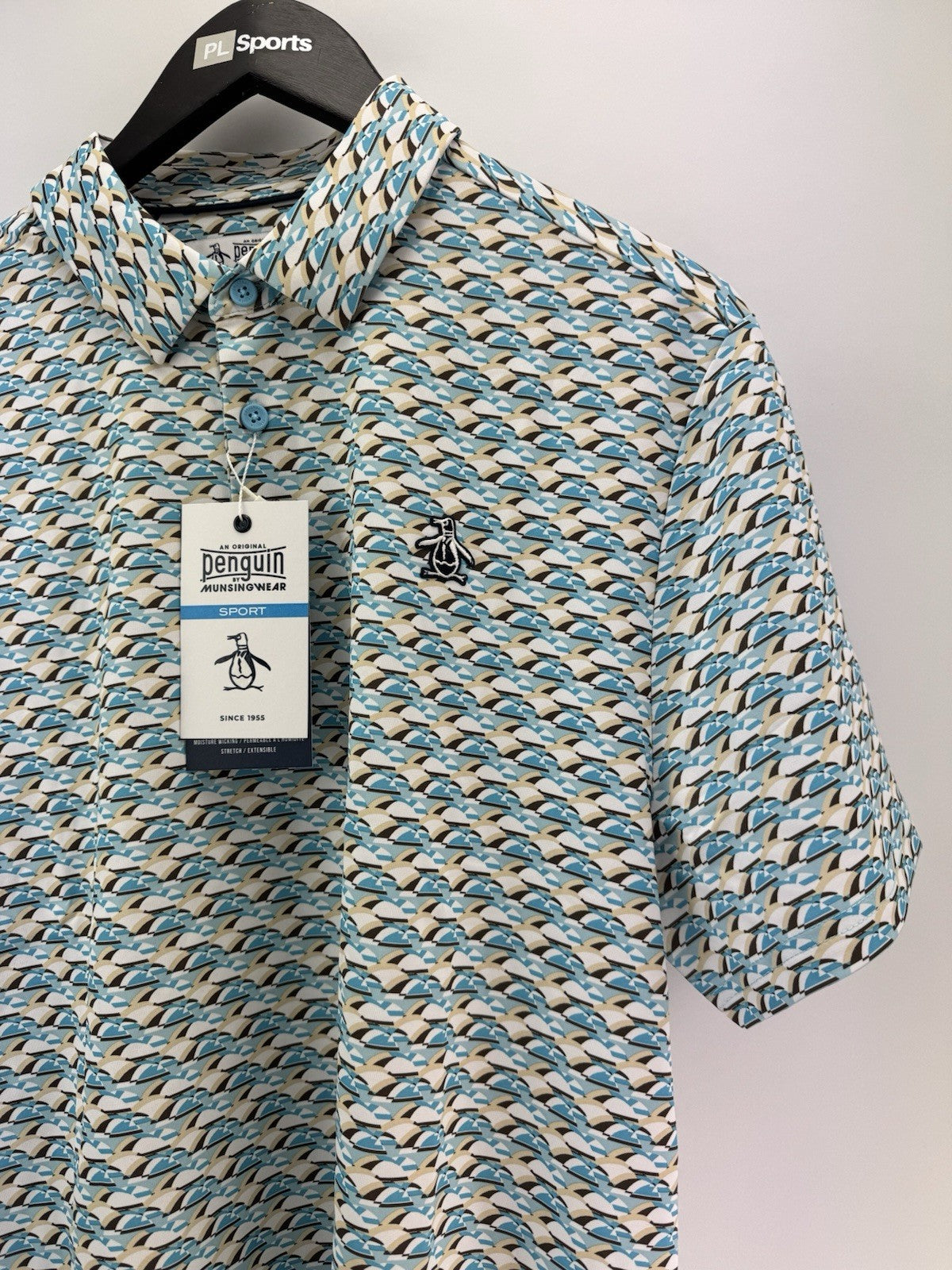 Men’s Original Penguin Layered Umbrella Golf Polo Shirt Size UK Medium/ 311087