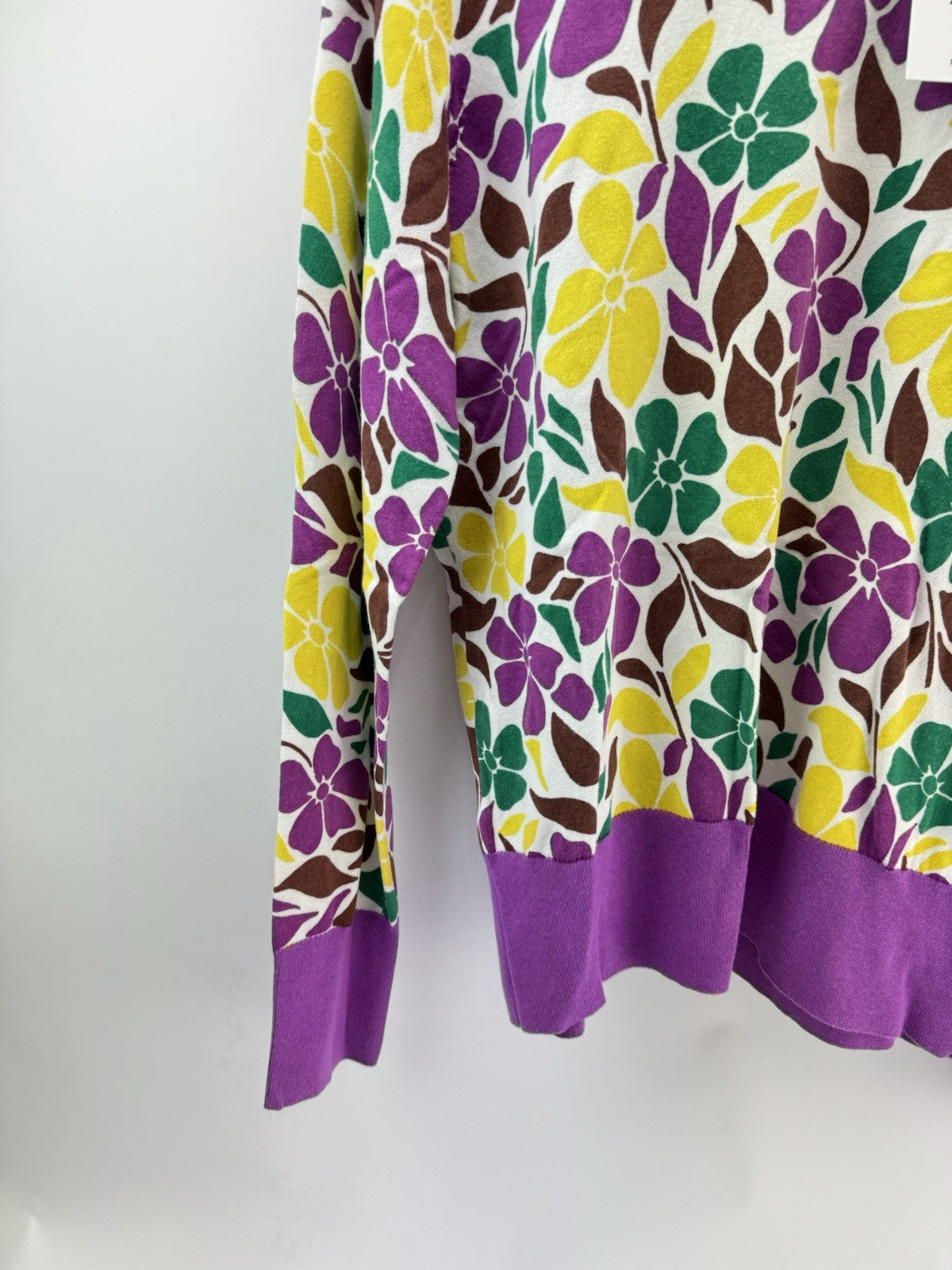 Penguin Golf Ladies Pullover Printed Floral Purple Cactus UK XL /New /300861