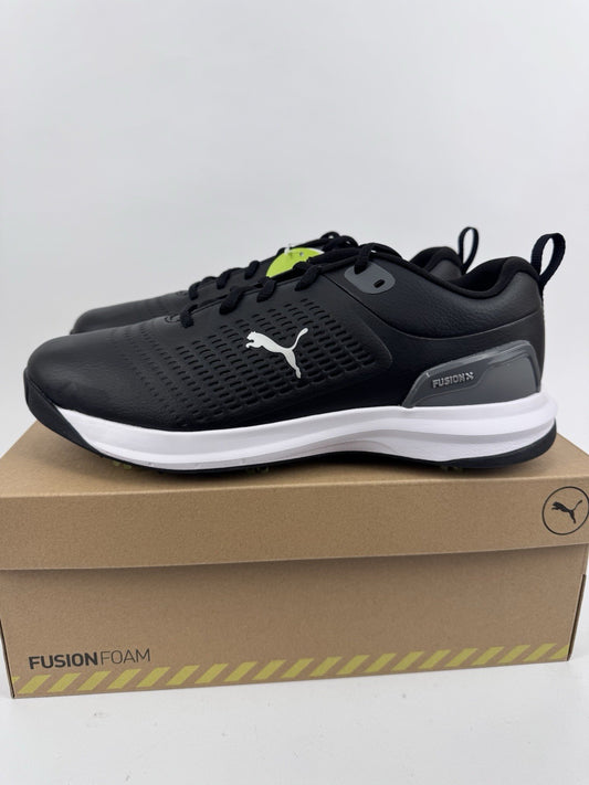 Puma Fusion Plus Spiked Golf Shoes Men's Size 9 Black Waterproof/318620