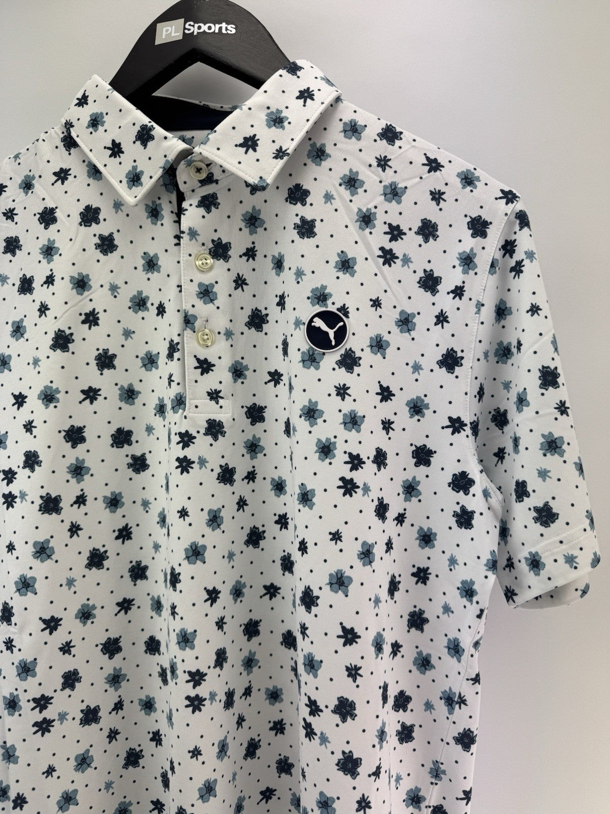 Men’s Puma Cloudspun Floral Golf Polo UK Size Small/ Brand New/ 311165