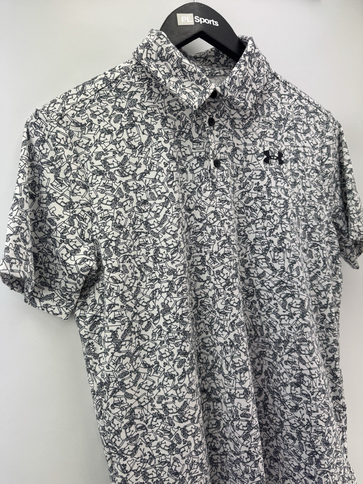 Under Armour Junior Playoff Printed Polo Shirt Size Large/ Short Sleeve/ 309211