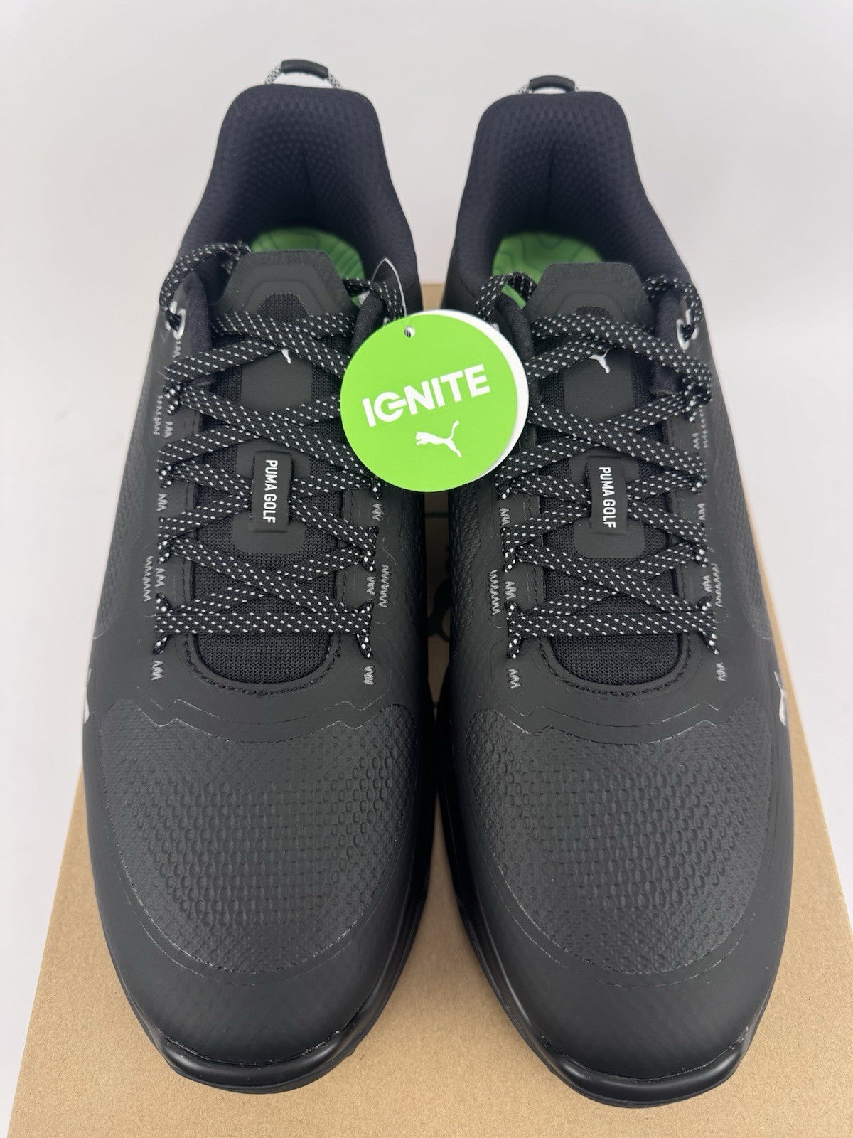 Puma IGNITE Elevate X Golf Shoes Men's Size UK 8.5 Black Waterproof/323337