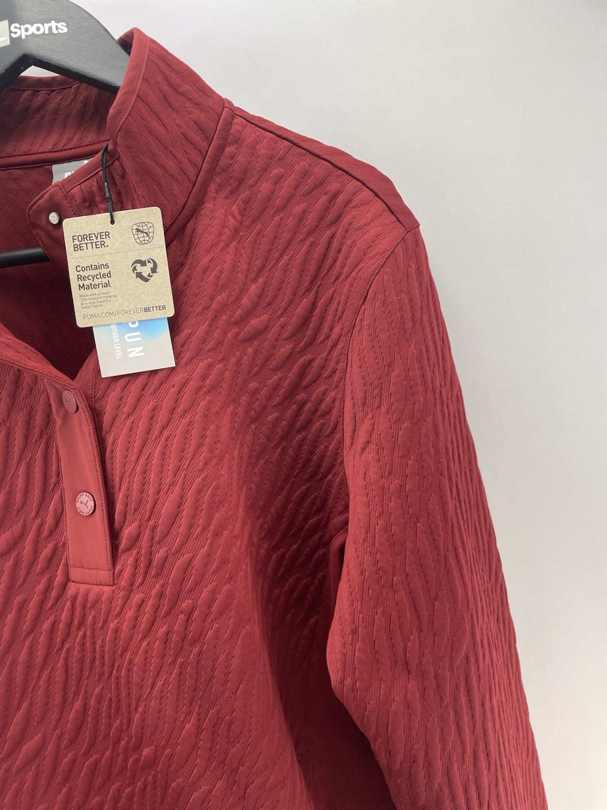 Puma Golf Ladies 1/4 Zip Pullover Jacquie Snap Red /UK 14 /New /297994