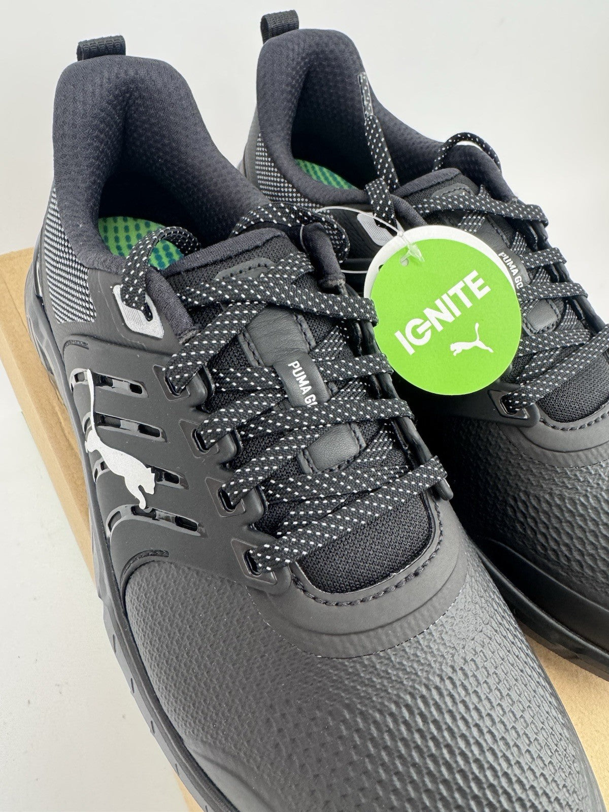 Puma Ignite Elevate 2 Tour Men's Golf Shoes Size UK 8 Black Waterproof/319064