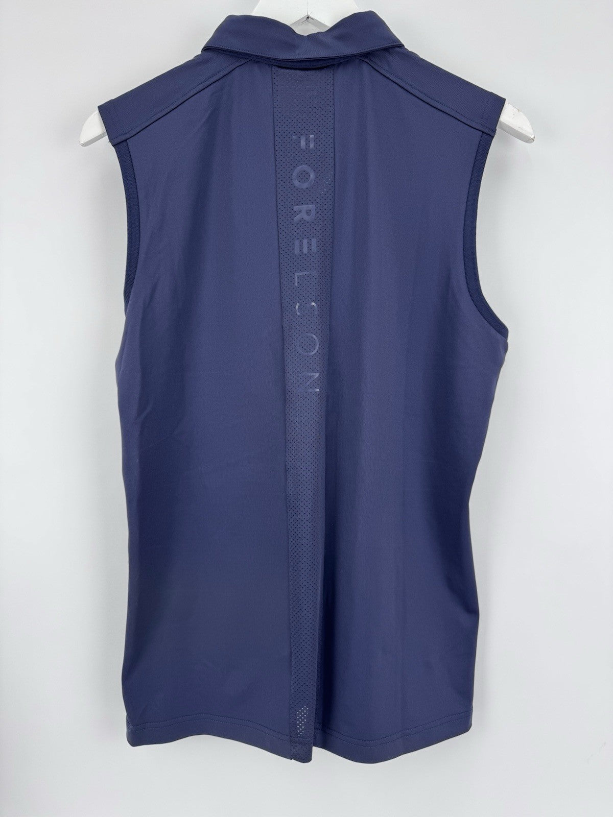 Forelson Stow Sleeveless Polo Women's XL Navy Golf Shirt Athletic Active/317986