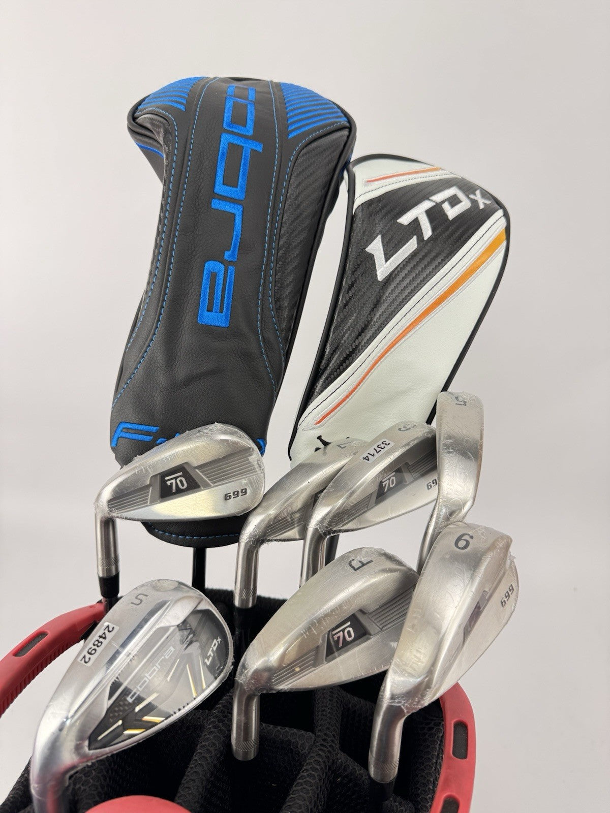 Mens Golf Left Handed Package Set 10 Clubs Regular Flex /Cart Bag /352551