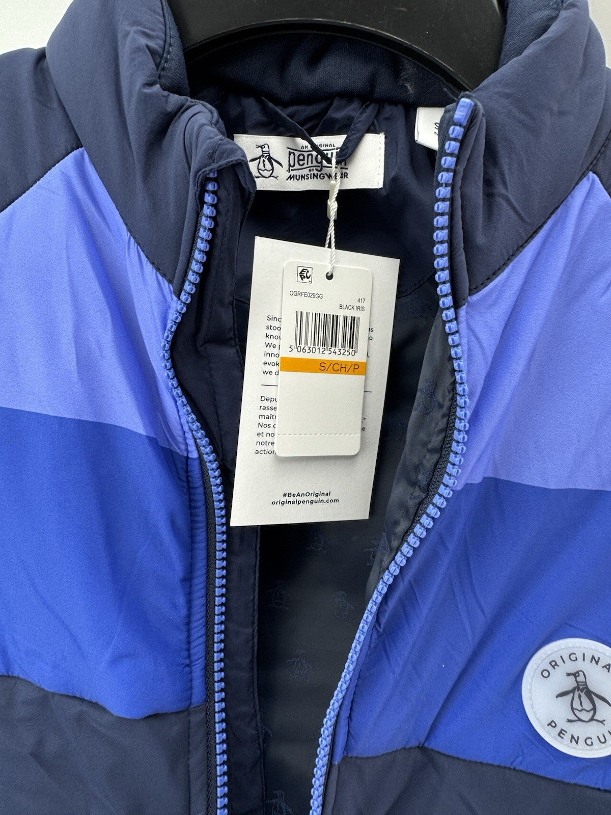 Penguin Golf Insulated Jacket Mixed Media Colour Blocked UK Small /New /252156