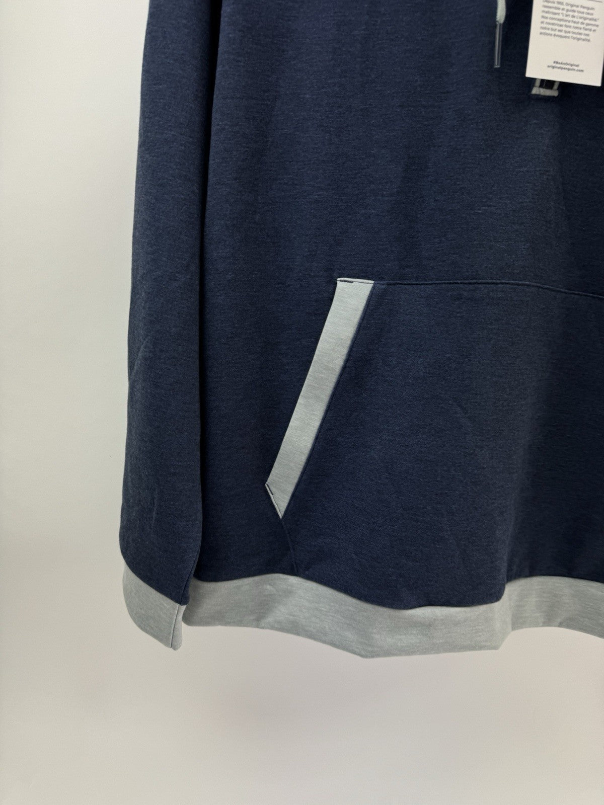 Original Penguin Golf Hoodie 1/4 Zip Earl Colour Block UK XL /Navy /New /252181