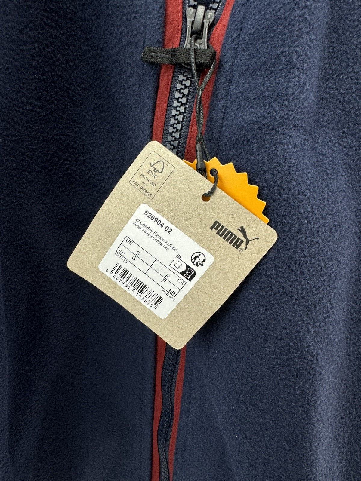 Puma Golf Ladies Fleece Full Zip Charley UK Small /Navy /New /300797