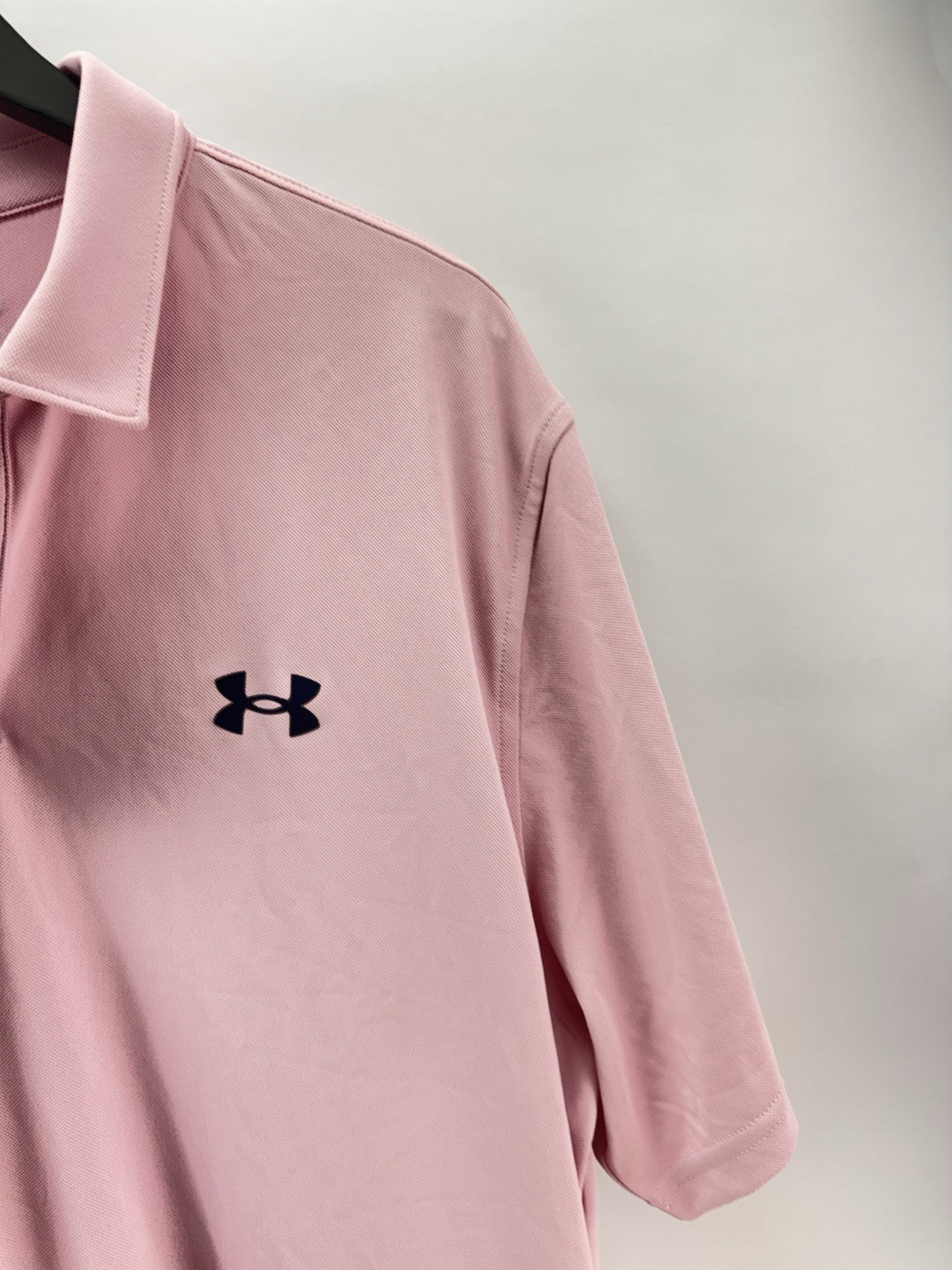 Under Armour Golf Polo T2G Pique Mens UK XL /Pink /New /285174