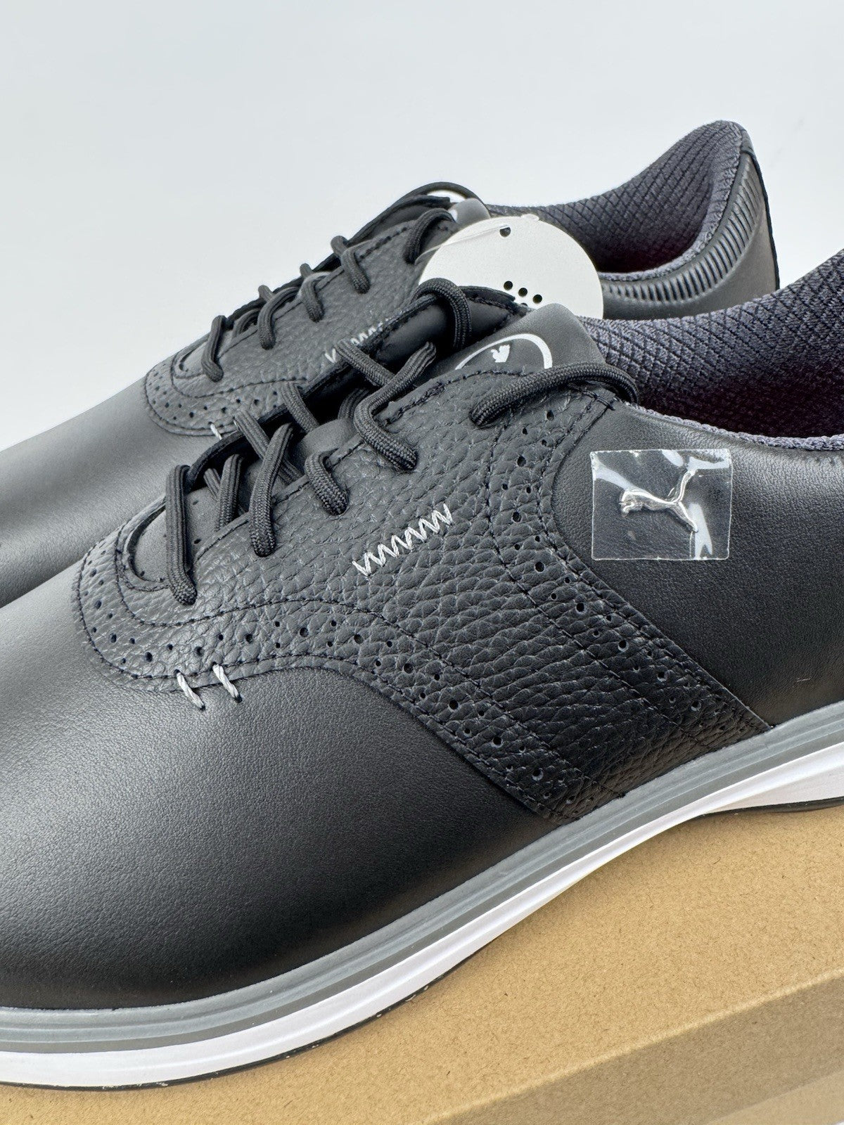 Puma Avant Golf Shoes Men's Size UK 10.5 Waterproof Black Premium/318422