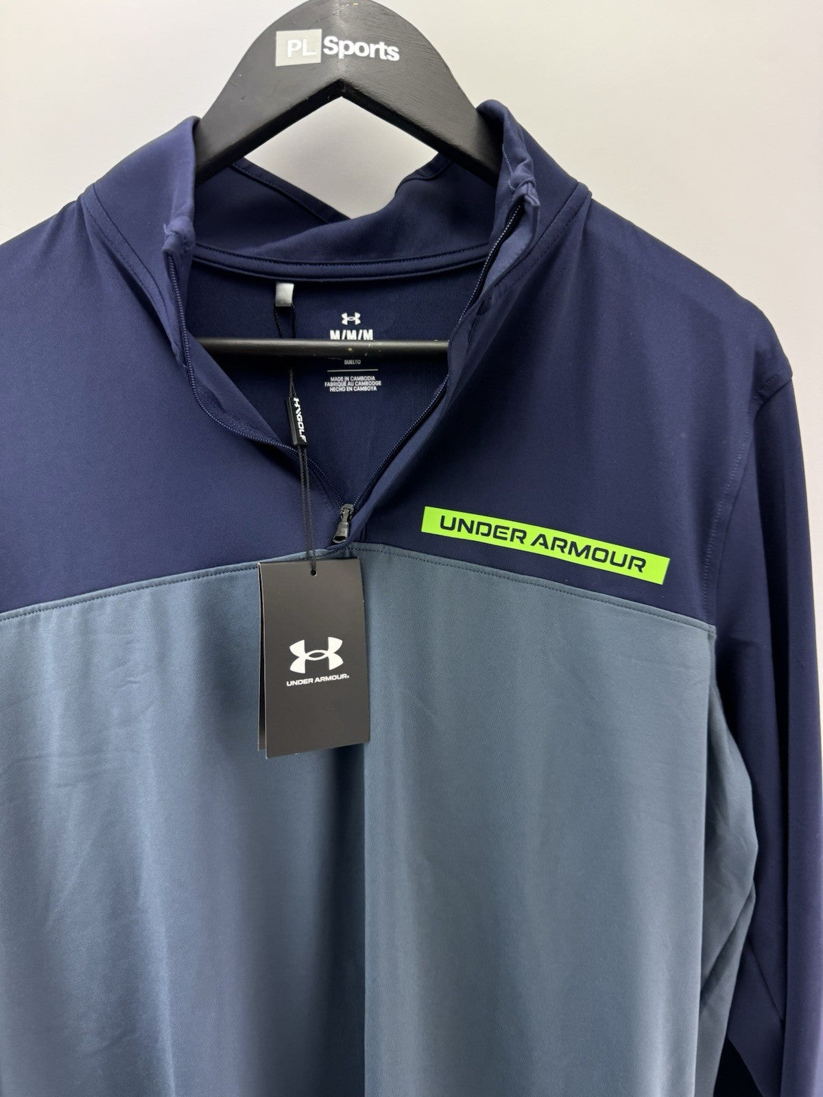 Under Armour Golf Pullover T2G 1/4 Zip Navy /Mens UK Large /New /300513