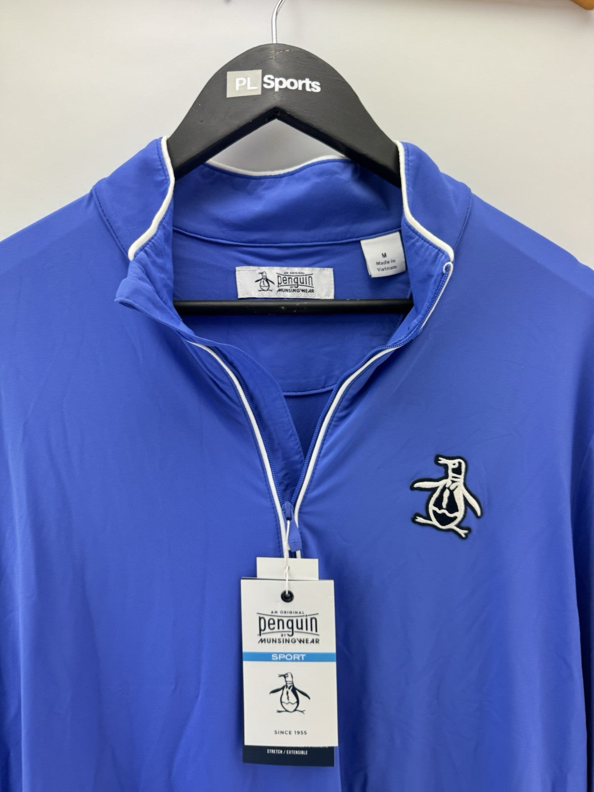 Original Penguin Golf Performance 1/4 Zip Earl Pullover Lightweight UK M /285433