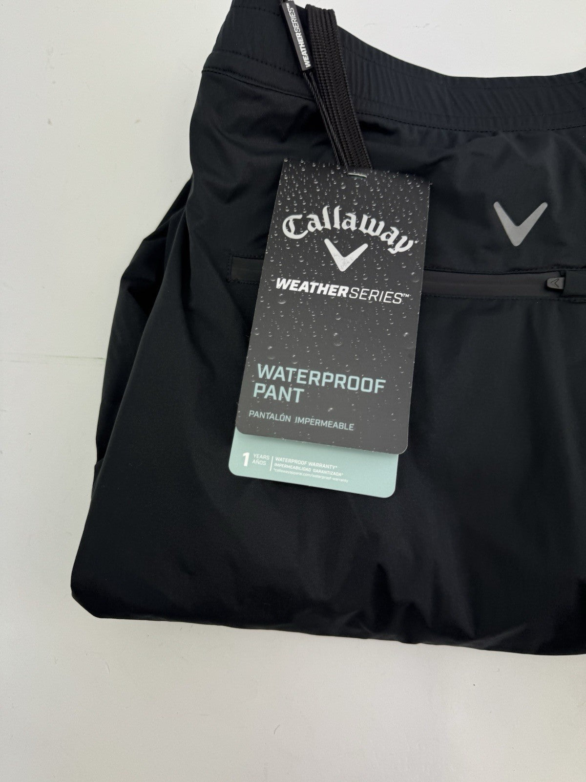 Callaway Stormlite Waterproof Trousers Mens /Size XXL 31 Leg /Black /New /242261