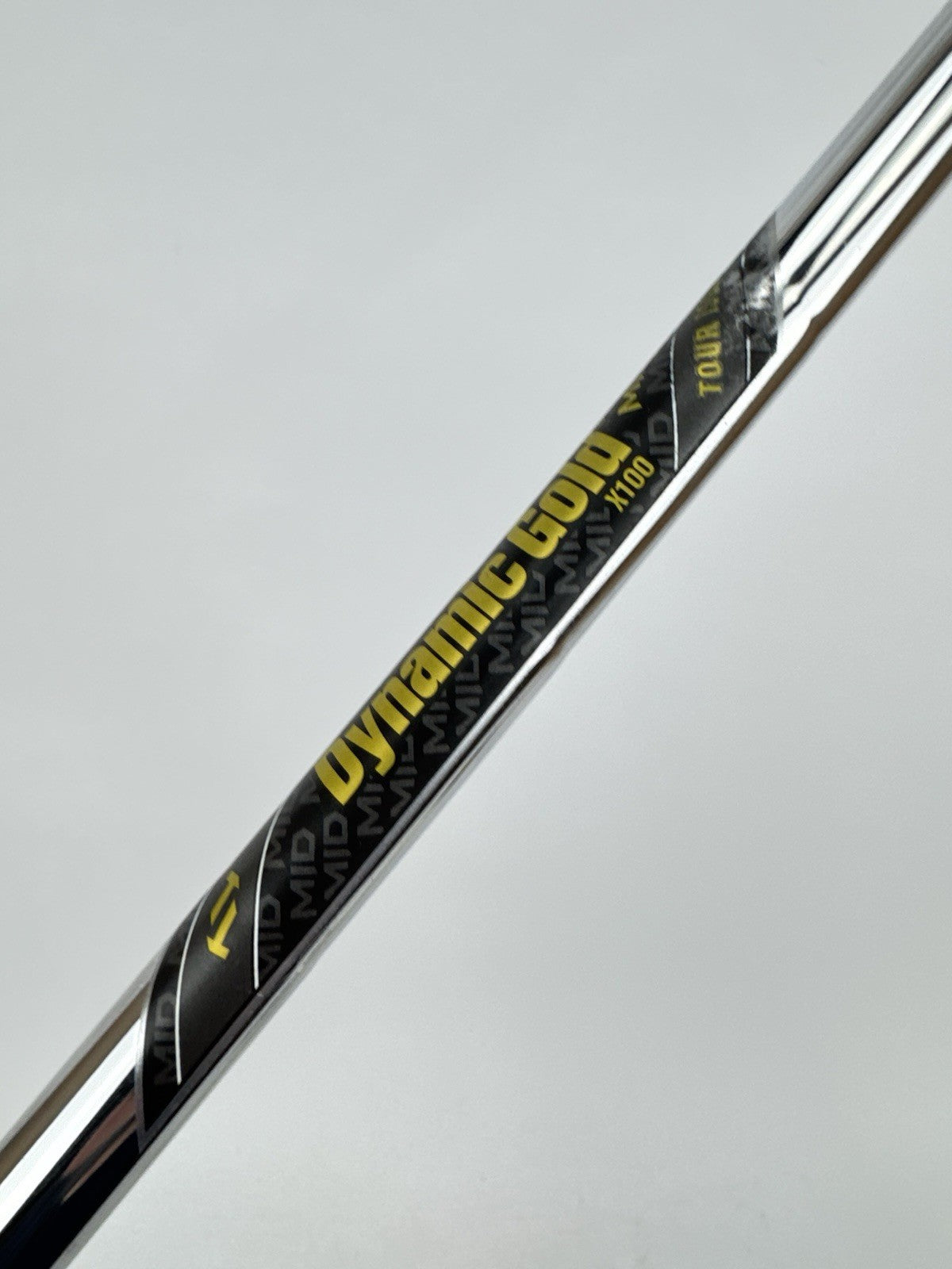Dynamic Gold Mid Iron Shaft X100 Tour Issue X Flex Steel 34.75” /0.355 /320847
