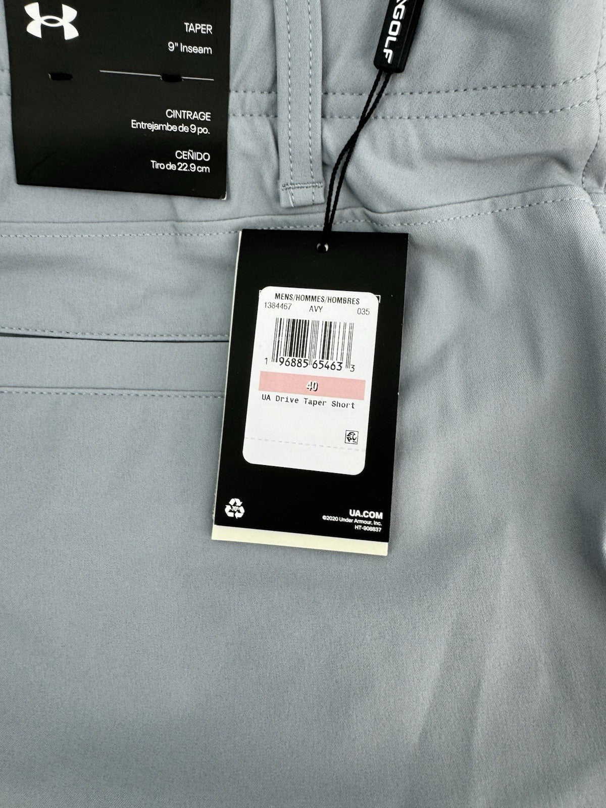 Under Armour Golf Short Drive Taper W40 /Grey /Taper /New /285193