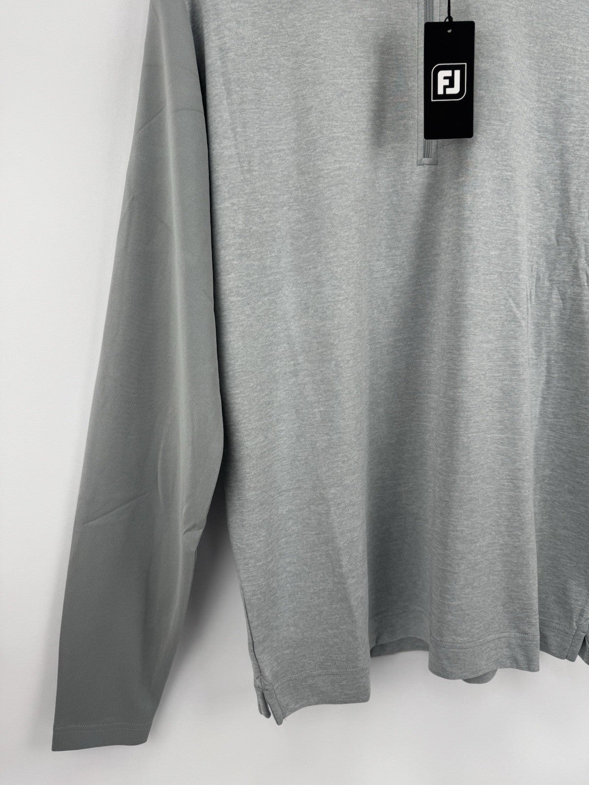 FootJoy Tonal Heather Chill-Out Pullover Mens Size Large Grey Long Sleeve/327234