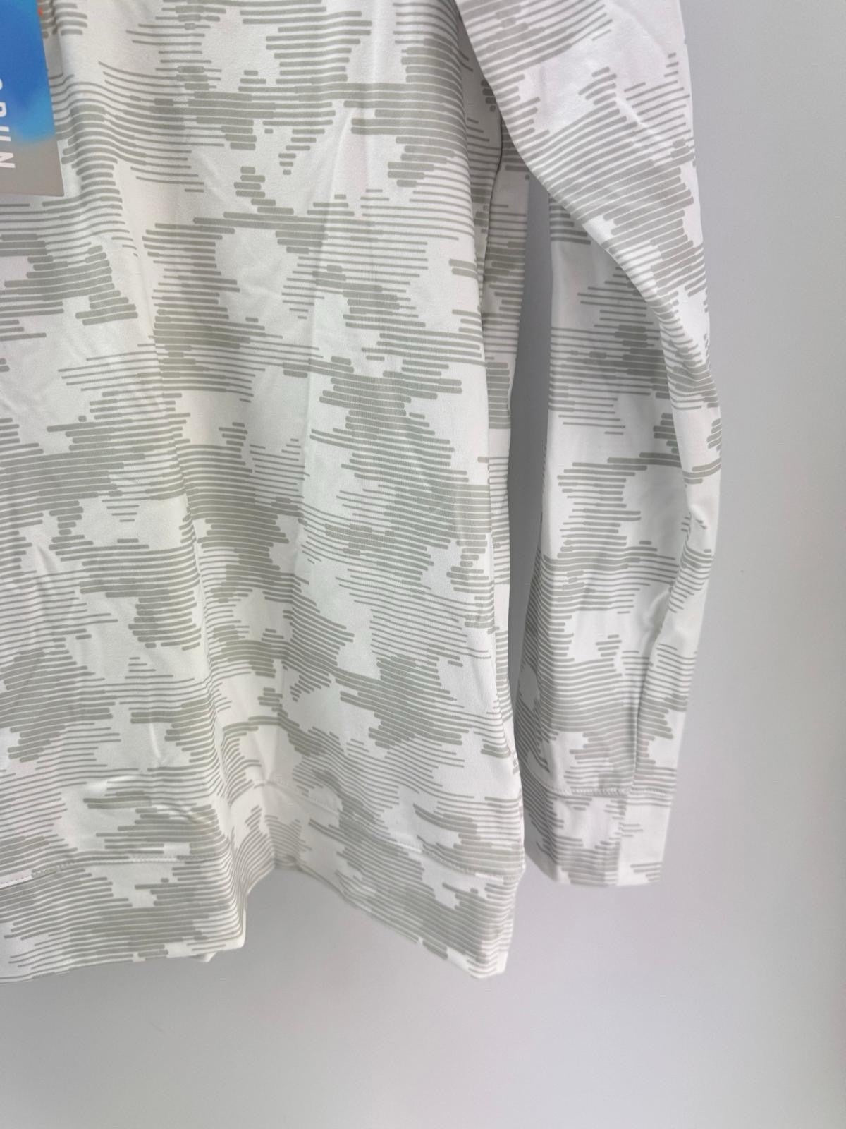 Puma Golf 1/4 Zip Cloudspun Pullover Camo Mens UK Small /White Glow /New /307695