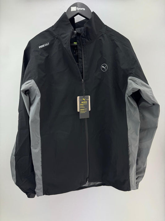 Puma Golf Mens DRYLBL Waterproof Rain Jacket Size Small Black Slate New /307530