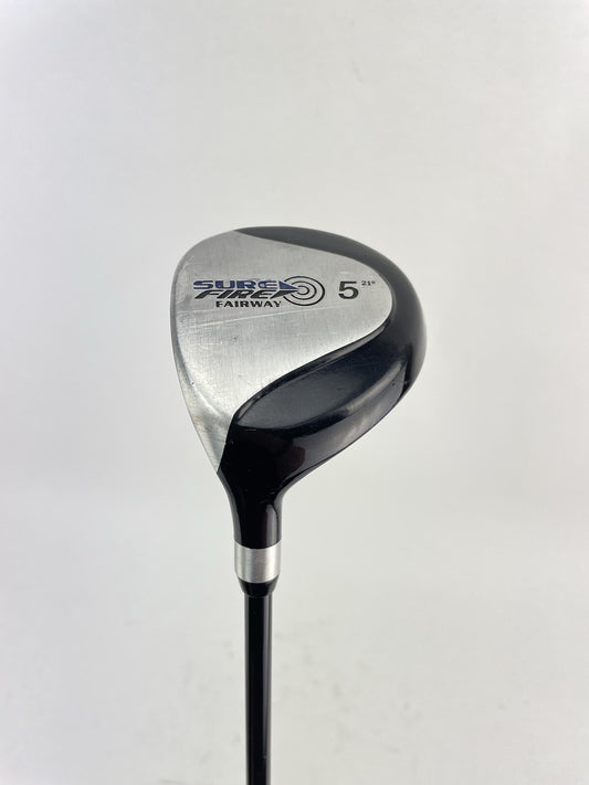MD Golf 5 Wood Surefire 21* Firm Flex Graphite /Left Handed /New Grip /170660