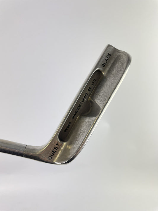 Ryder Golf Quest Blade Putter 35.5” Heel Shafted Steel /Right /New Grip /29260