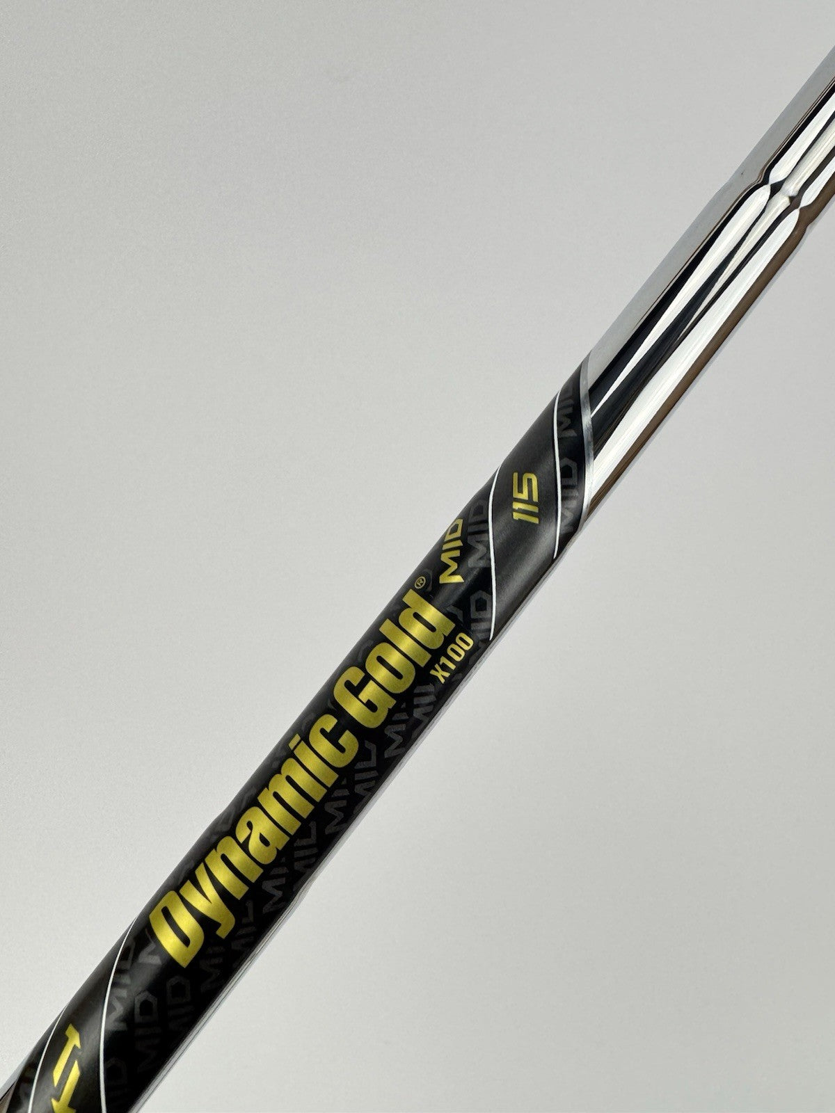 Dynamic Gold Mid 115 Iron Shaft X100 X Flex Steel 35.25” /0.355 Tapered /331153