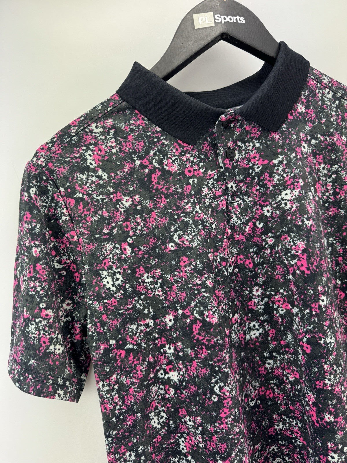 Juniors Boys Under Armour Floral Speckle Golf Polo Shirt Size UK Large /309821