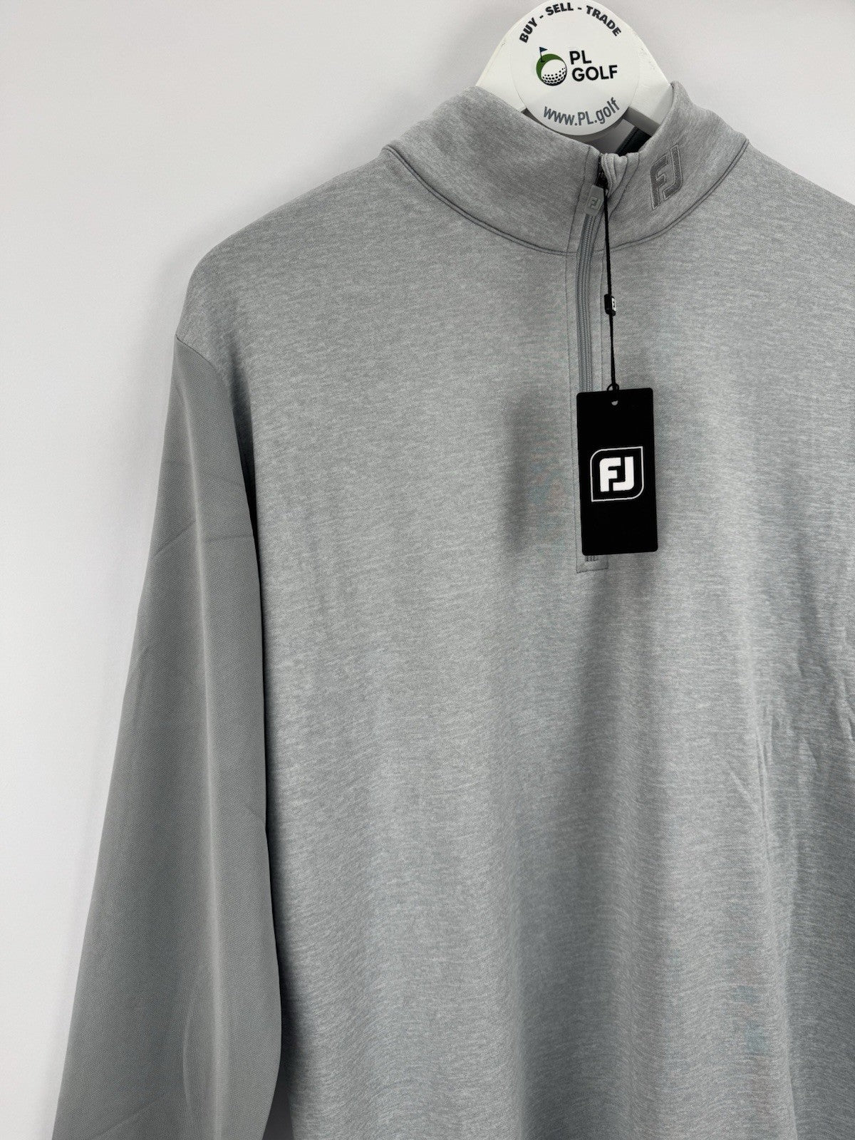 FootJoy Tonal Heather Chill-Out Pullover Mens Size Large Grey Long Sleeve/327233
