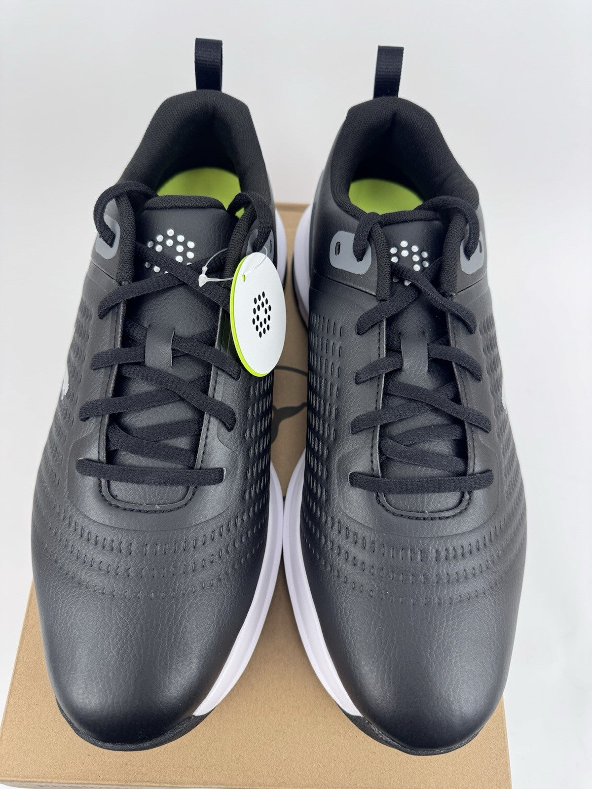 Puma Fusion Plus Spiked Golf Shoes Men's Size 9 Black Waterproof/318616
