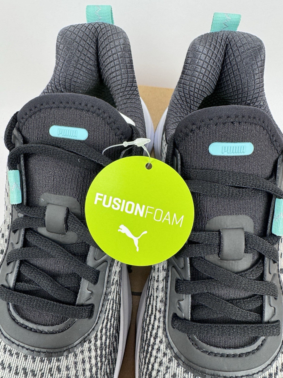 Puma Fusion Crush Sport Women's Trainers Size 6.5 UK Black Mint Breathable/321203
