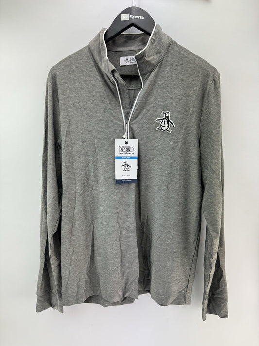 Original Penguin Golf Performance 1/4 Zip Earl Pullover Lightweight UK S /286550