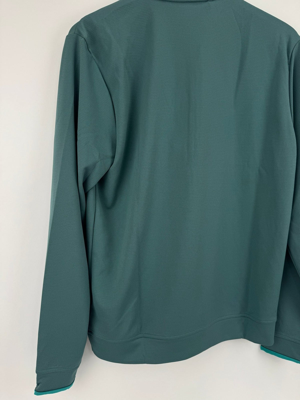 Adidas Core Light Weight Quarter Zip Pullover Men's Size Small Teal Golf/325568