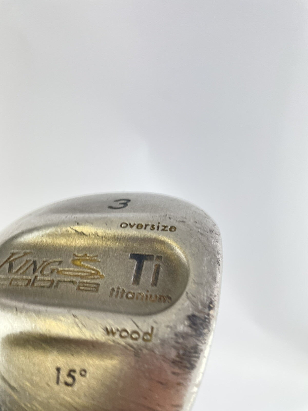 King Cobra 3 Wood 15* Oversize Stiff Graphite /Right Handed /New Grip /70854