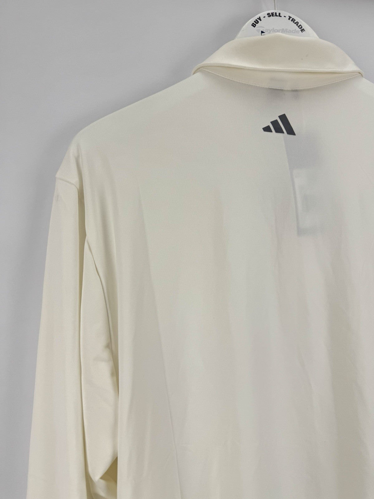 Adidas Core LS Polo Shirt Men's XL Cream Long Sleeve Golf Wear/329628